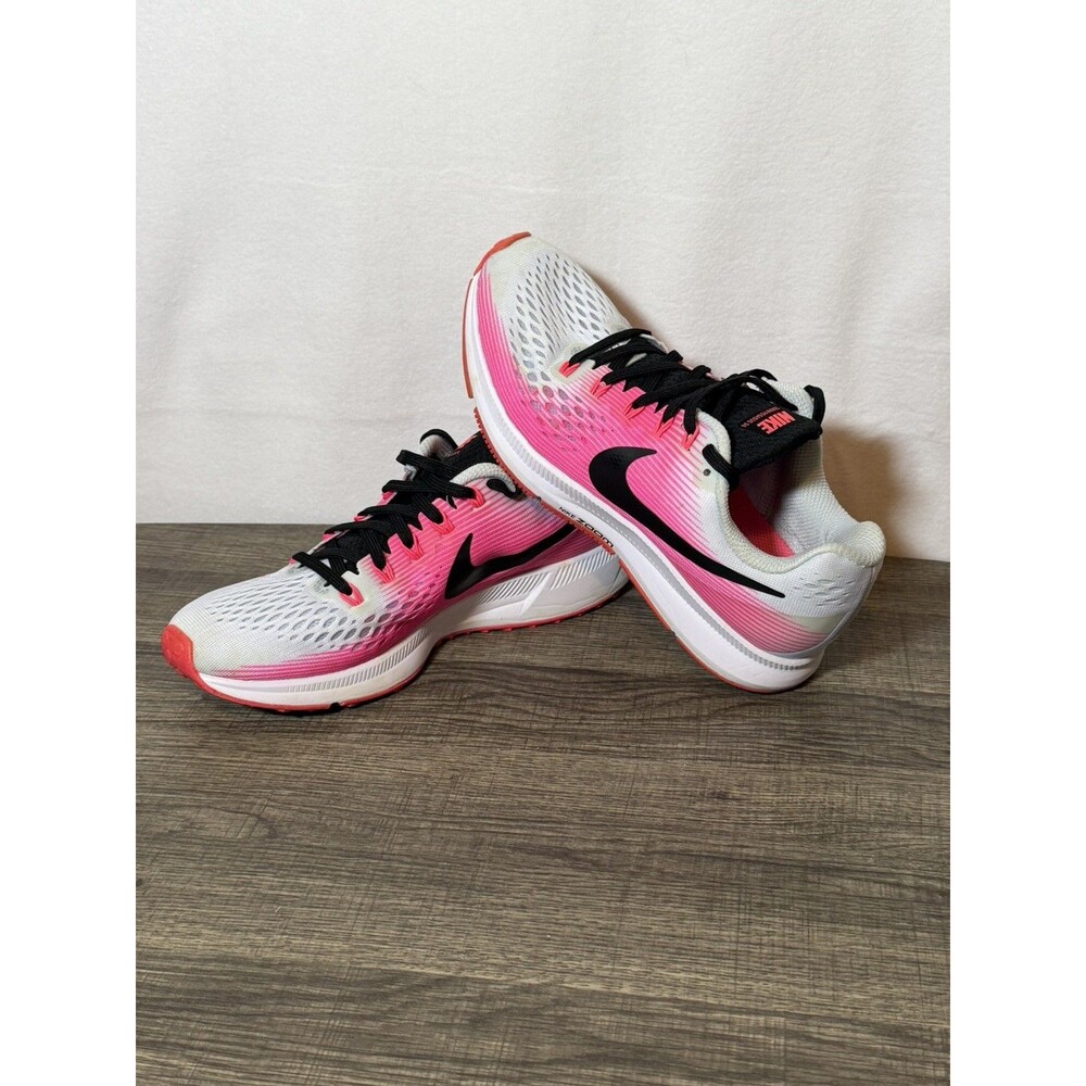 Nike Air Zoom Pegasus 34 Women's Running Shoes Size 8 Pink White Black